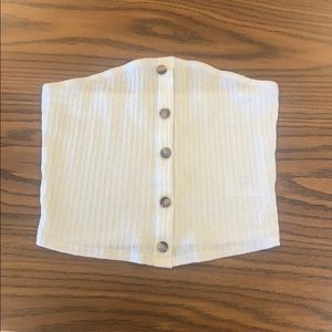 america eagle tube top. white. xs